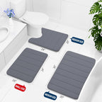 Memory Foam Bath Mat 70 X 24, Ultra Soft Absorbent Bathroom Rugs | Dark Grey, Machine Washable Quick Dry Bath Mats for Bathroom Floor, Shower and Tub, Home Decor Accessories