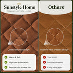 King Quilt Bedding Set, Lightweight Bedspreads,Brunt Orange | Soft Coverlet with 2 Pillow Shams,Morden Style Quilts for All Season,Suitable for Bed,Couch,Bedroom,Guest Room,106"X96"